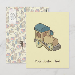 Carte Postale Train de jouets