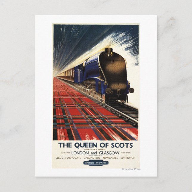 Carte Postale Train de la Reine des Écossais Pullman (Devant)
