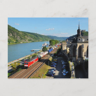 Carte Postale Train de marchandises à Oberwesel