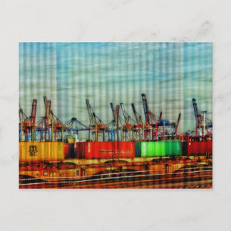 Carte Postale Train de marchandises - ready for transport