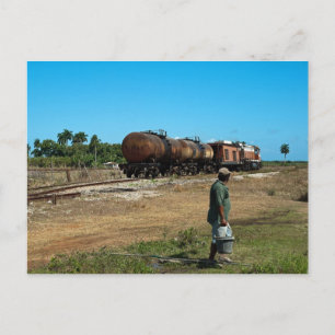 Carte Postale Train de mélasses transportées au diesel