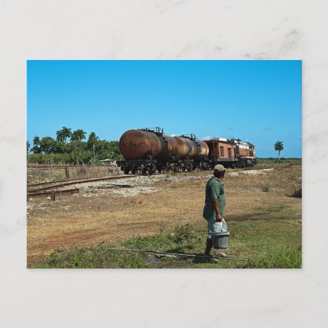 Carte Postale Train de mélasses transportées au diesel (Devant)