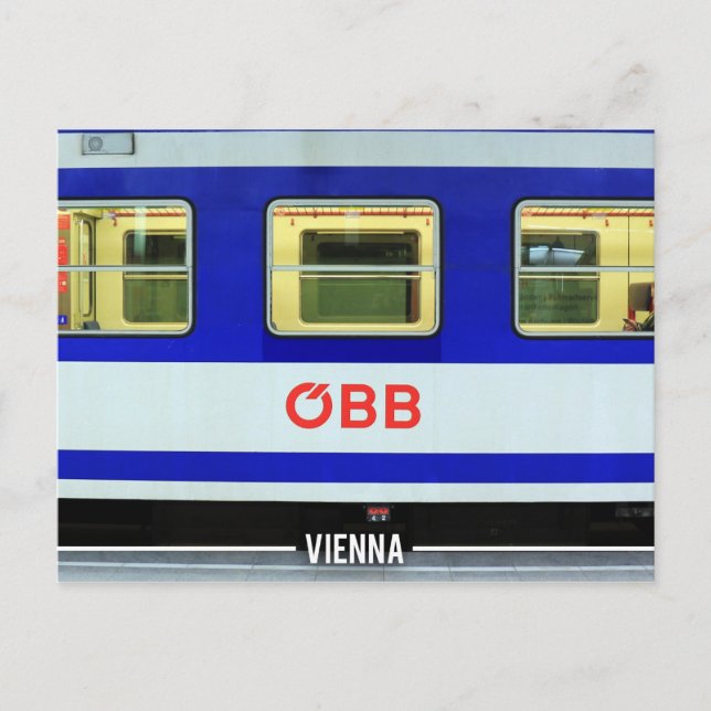 Carte Postale Train De Métro De Vienne, Autriche (Devant)