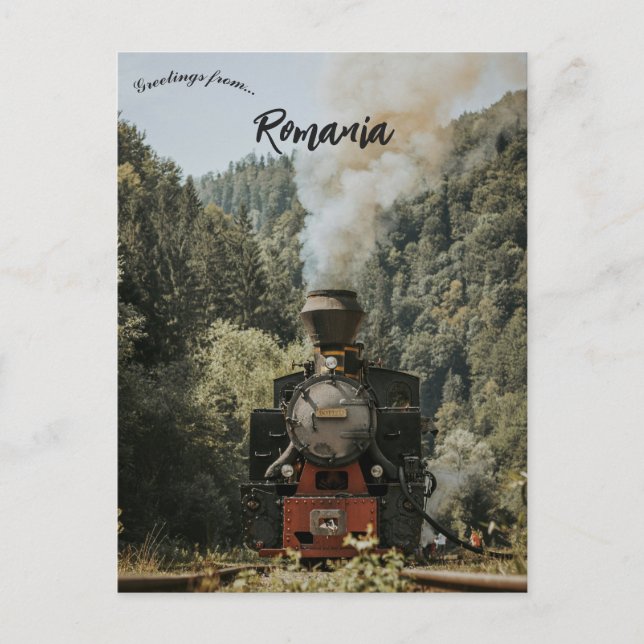 Carte Postale Train en Maramureș Roumanie (Devant)