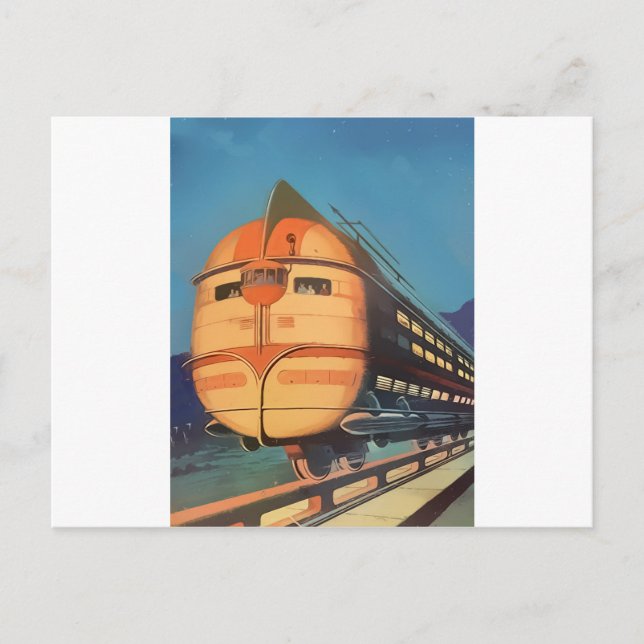 Carte Postale Train futur (Devant)
