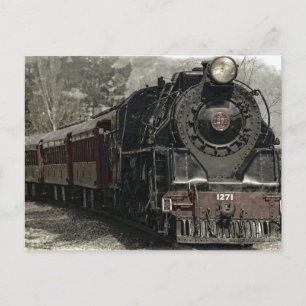 Carte Postale Train Locomotive à vapeur