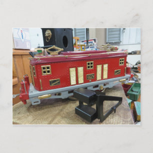 Carte Postale Train modèle rouge