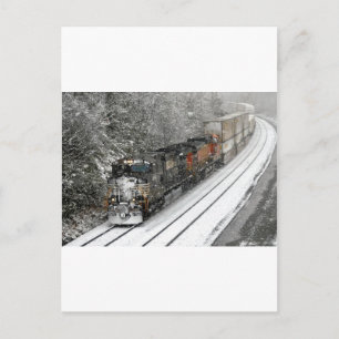 Carte Postale Train ouest à Snow