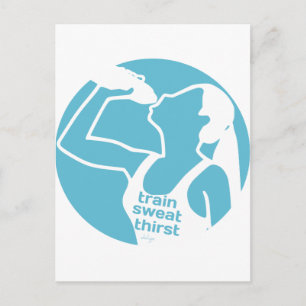 Carte Postale TRAIN SUER SOIF (F) bleu