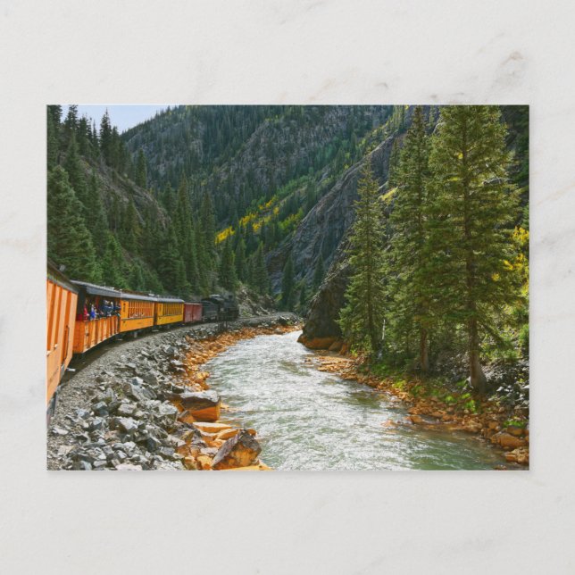 Carte Postale Train sur la rivière Animas, Colorado (Devant)