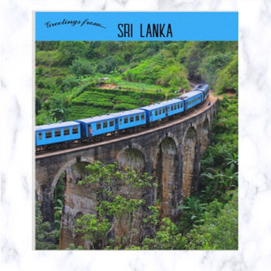Carte Postale Train sur Nine Arch Bridge Road Sri Lanka