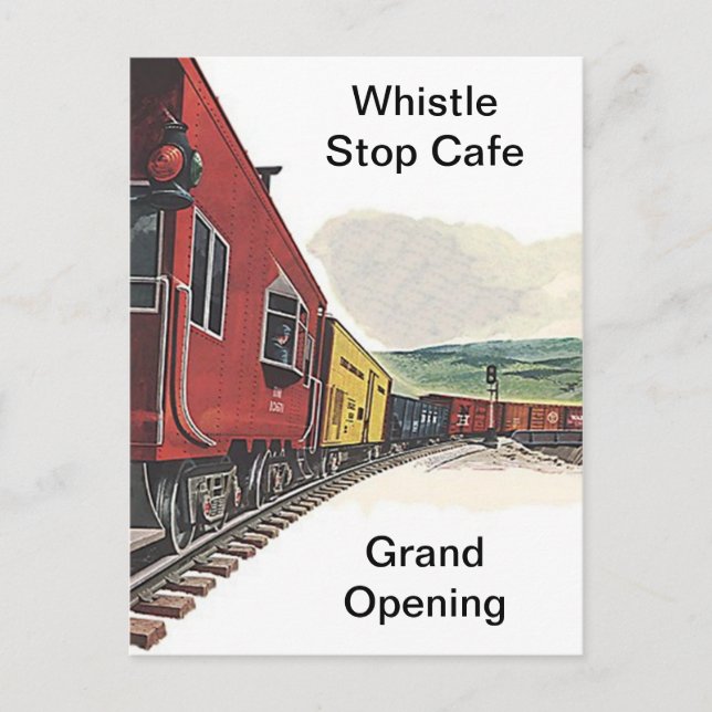 Carte Postale Train Theme Railroad RR Rail Travel depot POSTCARD (Devant)