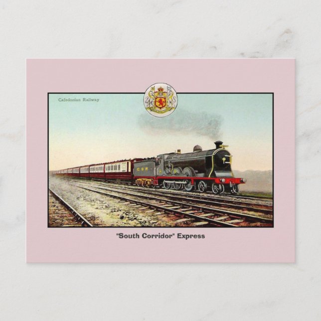 Carte Postale Train vintage Caledonian Railway (Devant)