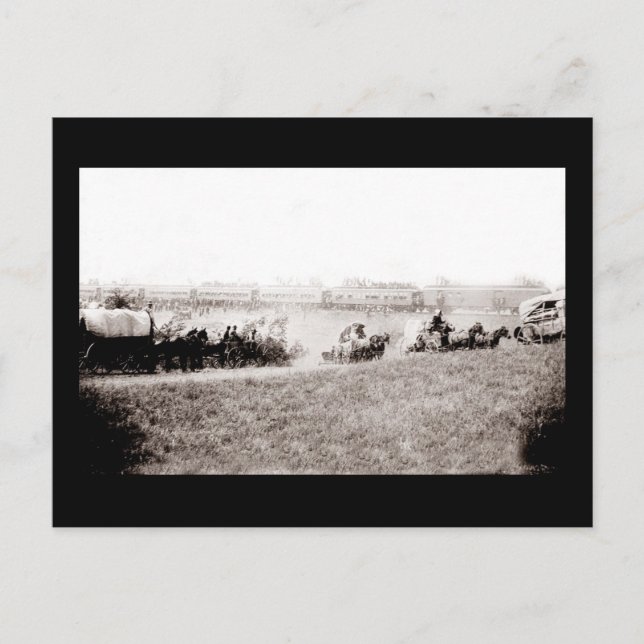 Carte Postale Train Wagon vintage (Devant)