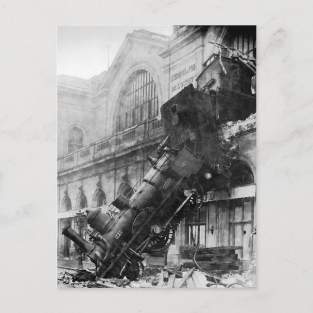 Carte Postale Train Wreak (Devant)