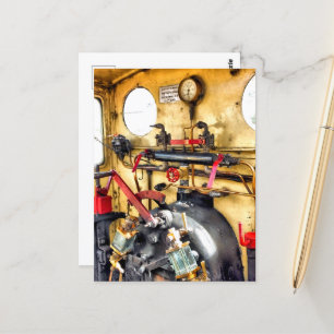 CARTE POSTALE TRAINS À VAPEUR