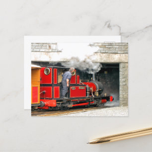 CARTE POSTALE TRAINS À VAPEUR