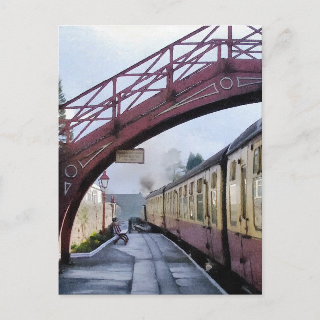 CARTE POSTALE TRAINS À VAPEUR (Devant)