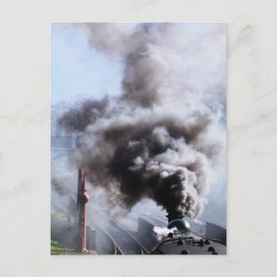 CARTE POSTALE TRAINS À VAPEUR