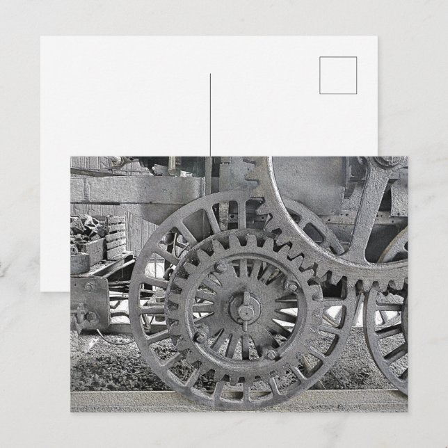 CARTE POSTALE TRAINS À VAPEUR (Devant / Derrière)