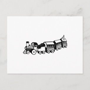 Carte Postale Trains de jouets