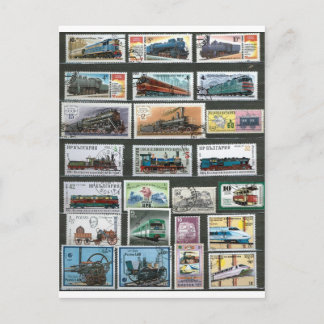 Carte Postale Trains ferroviaires locomotives 4
