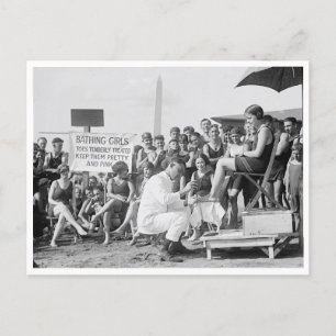 Carte Postale Traitements À La Plage, 1922