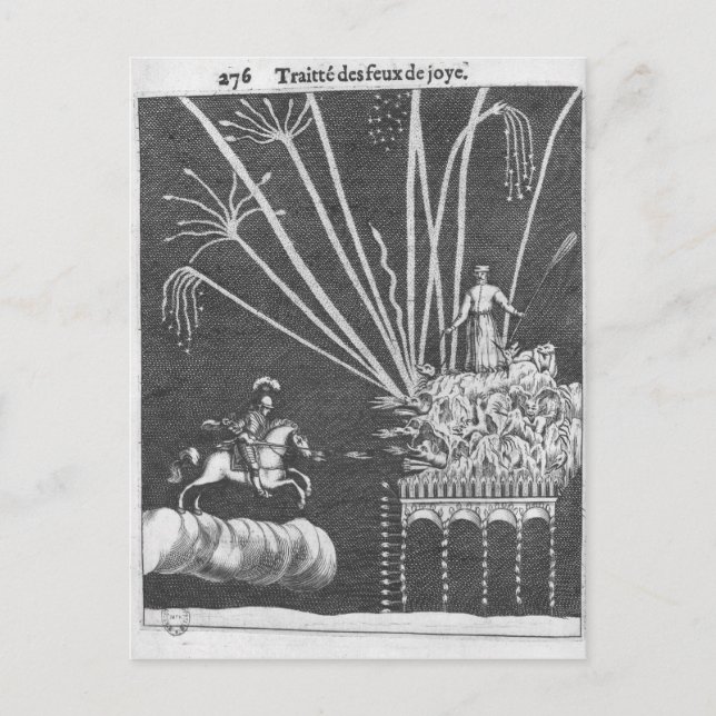 Carte Postale Traitements des feux de joie (Devant)
