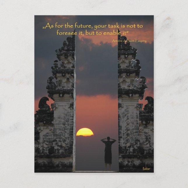 CARTE POSTALE TRAITER L'AVENIR (Devant)