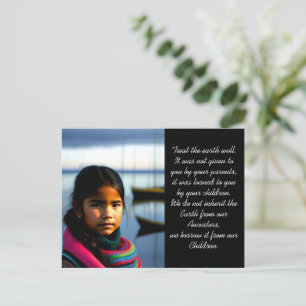 Carte Postale Traitez bien la Terre   Pêche Village Girl