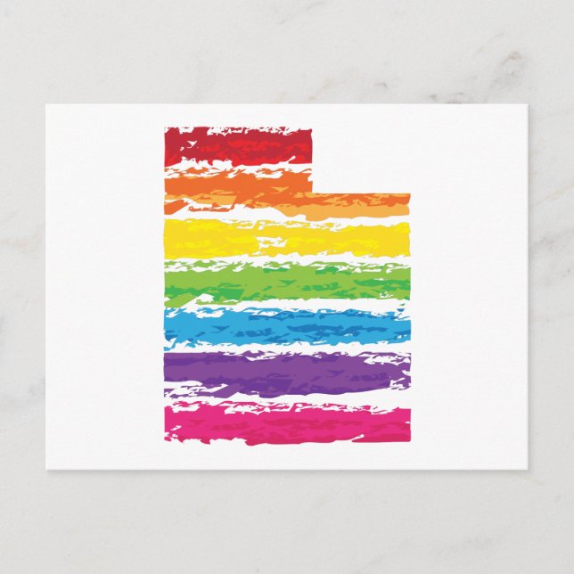 Carte Postale traits de couleur utah (Devant)