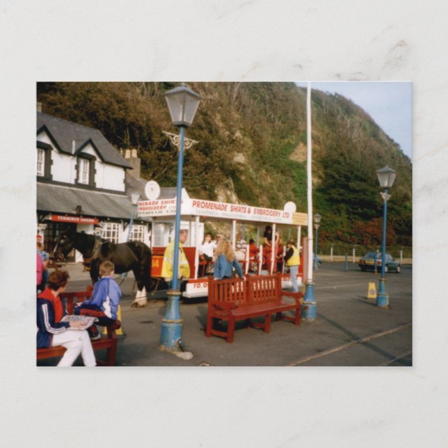 Carte Postale Tram, Douglas, île de Man (Devant)