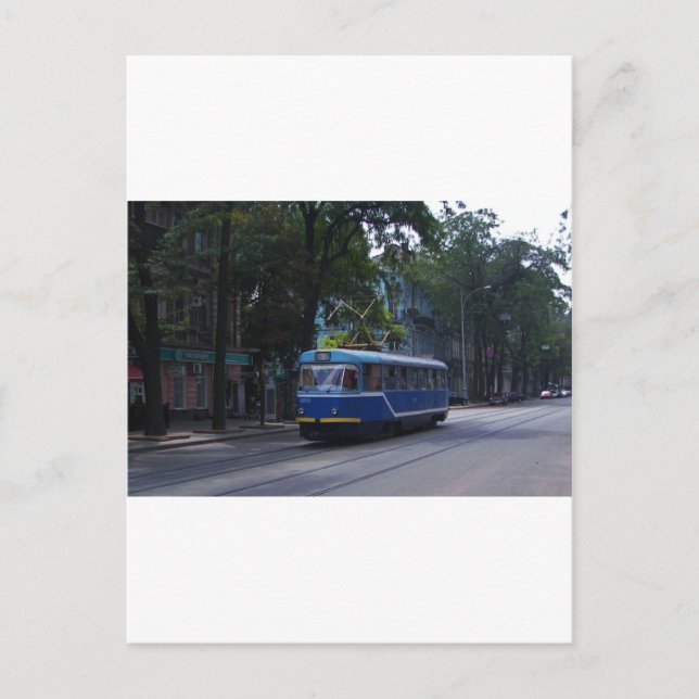 Carte Postale Tram In The Ukraine (Devant)