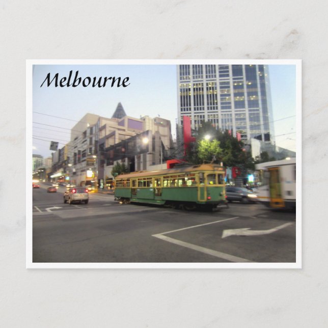 Carte Postale tram melbourne rapide (Devant)
