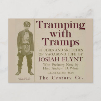 Carte Postale Tramping With Tramps Book