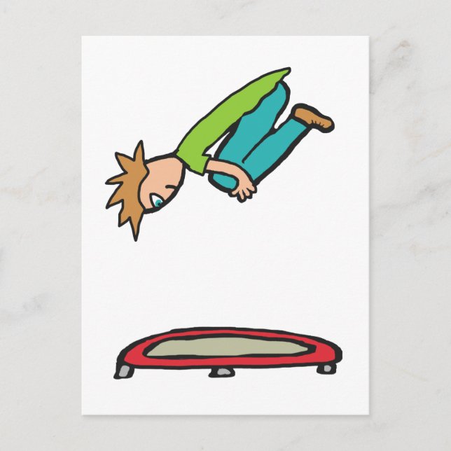 Carte Postale Trampoline (Devant)