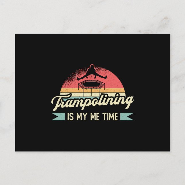 Carte Postale Trampoline est mon temps Trampoline Gymnaste Tramp (Devant)