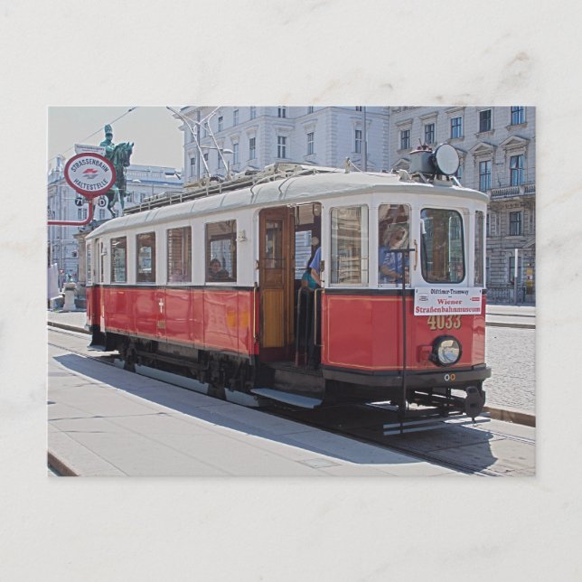 Carte Postale Tramway 4033 (Devant)