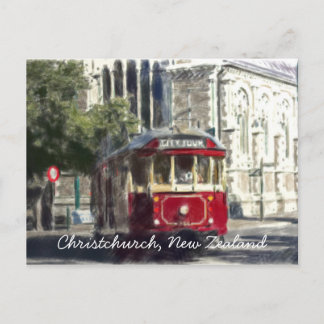Carte Postale Tramway Christchurch