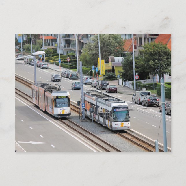 Carte Postale Tramway côtier (Belgique) (Devant)