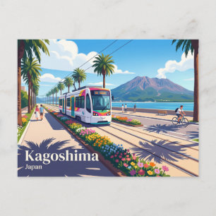 Carte Postale Tramway de Kagoshima Japon