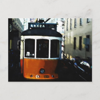 Carte Postale tramway de Lisbonne