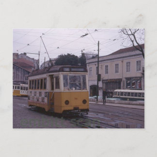 Carte postale tramway de Lisbonne Portugal 1969