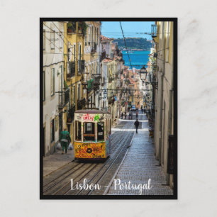Carte Postale Tramway de Lisbonne. Ville de Lisbonne, Portugal C