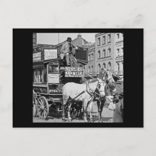 Carte Postale Tramway de Magic Lantern Slide Kings Cross London