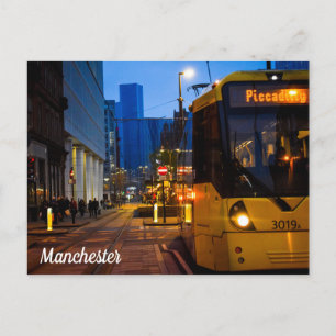 Carte Postale Tramway de Manchester Piccadilly Gardens