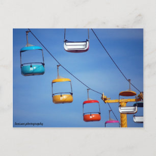 Carte Postale Tramway de père Noël Cruz Beach Boardwalk