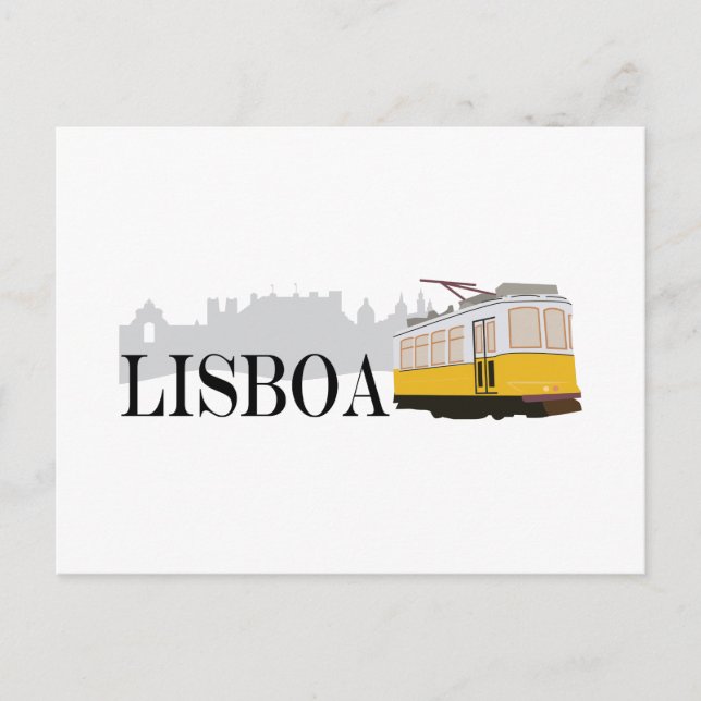 Carte Postale Tramway Lisboa (Devant)
