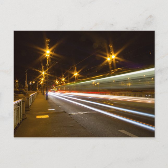 Carte Postale Tramway traversant le pont (Devant)