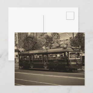 Carte Postale tramway vintage de Melbourne